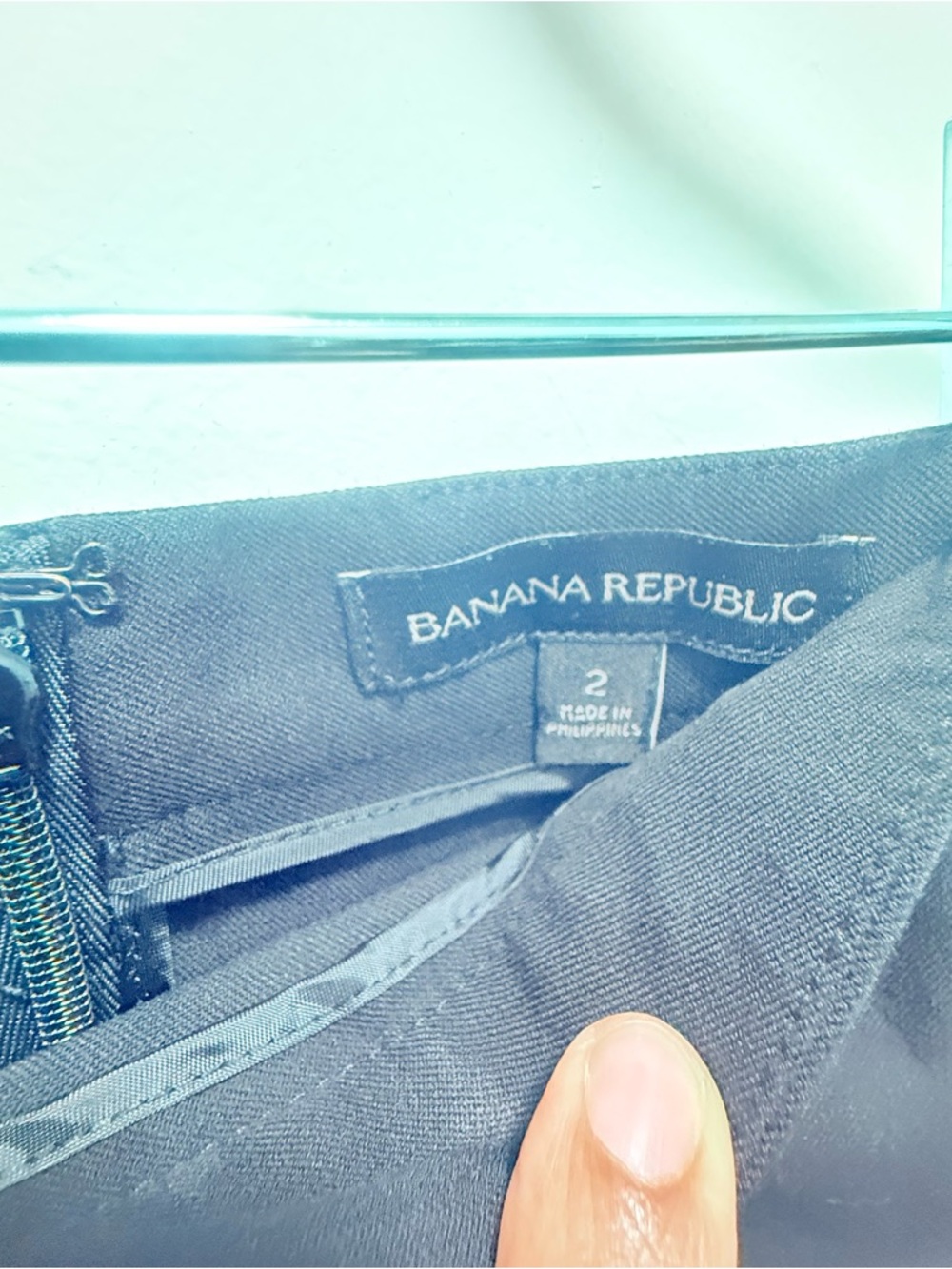 Banana Republic Black Bi-Stretch Sloan Wrap Pencil Skirt Size 2 - Picture 8 of 11